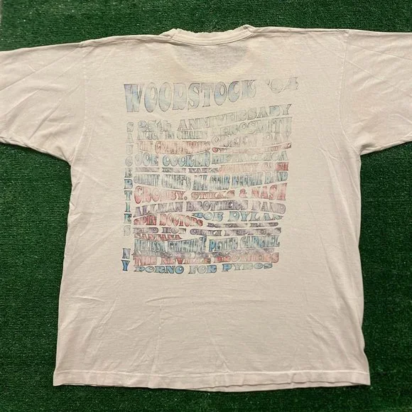 Woodstock Festival 1994 Vintage 90s Band T-Shirt - Picture 3 of 4